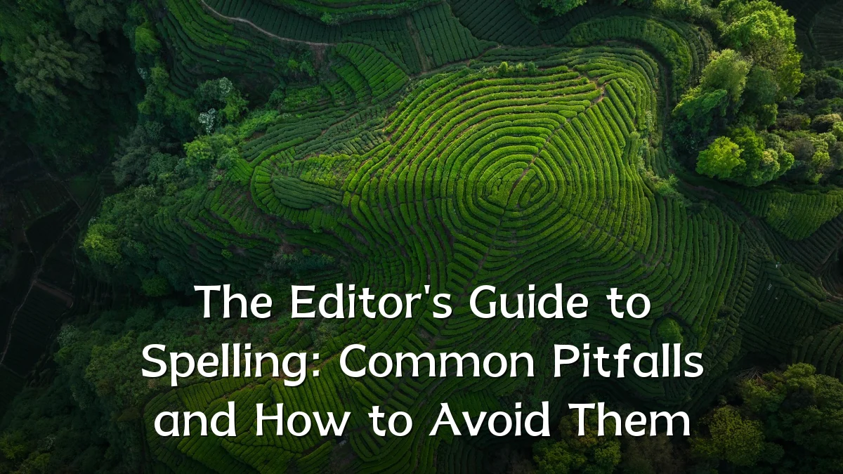 The Editor's Guide to Spelling: Common Pitfalls and How to Avoid Them