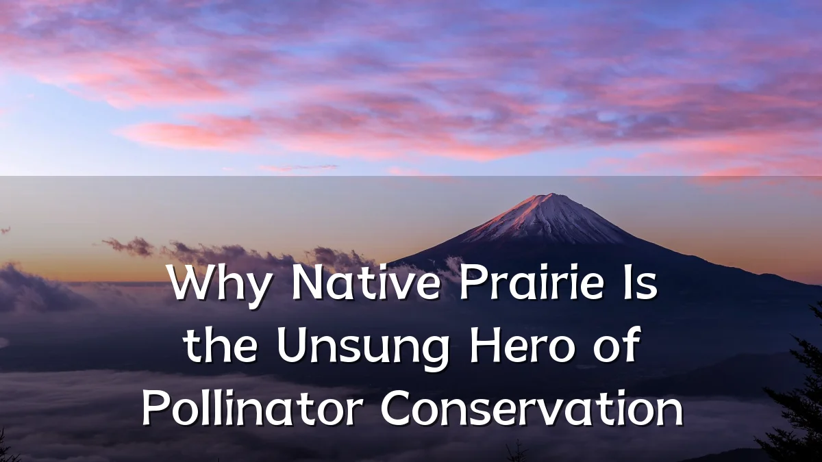 Why Native Prairie Is the Unsung Hero of Pollinator Conservation