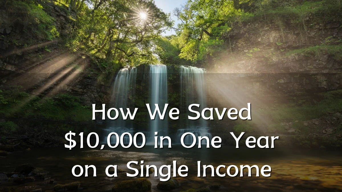 How We Saved $10,000 in One Year on a Single Income