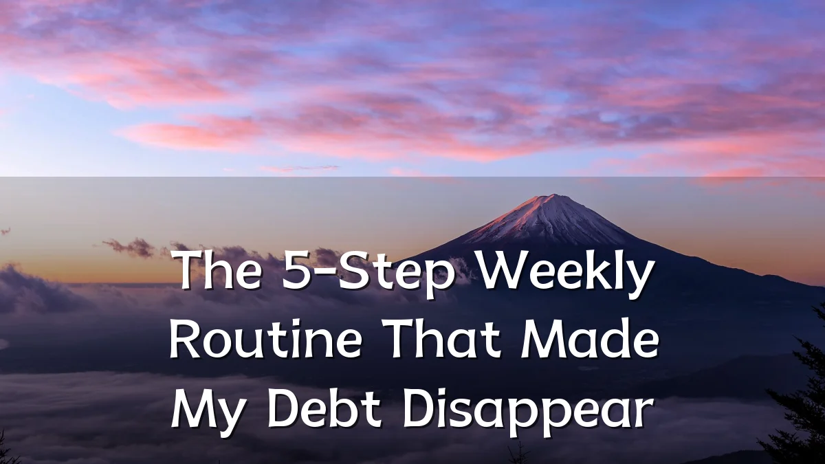 The 5-Step Weekly Routine That Made My Debt Disappear