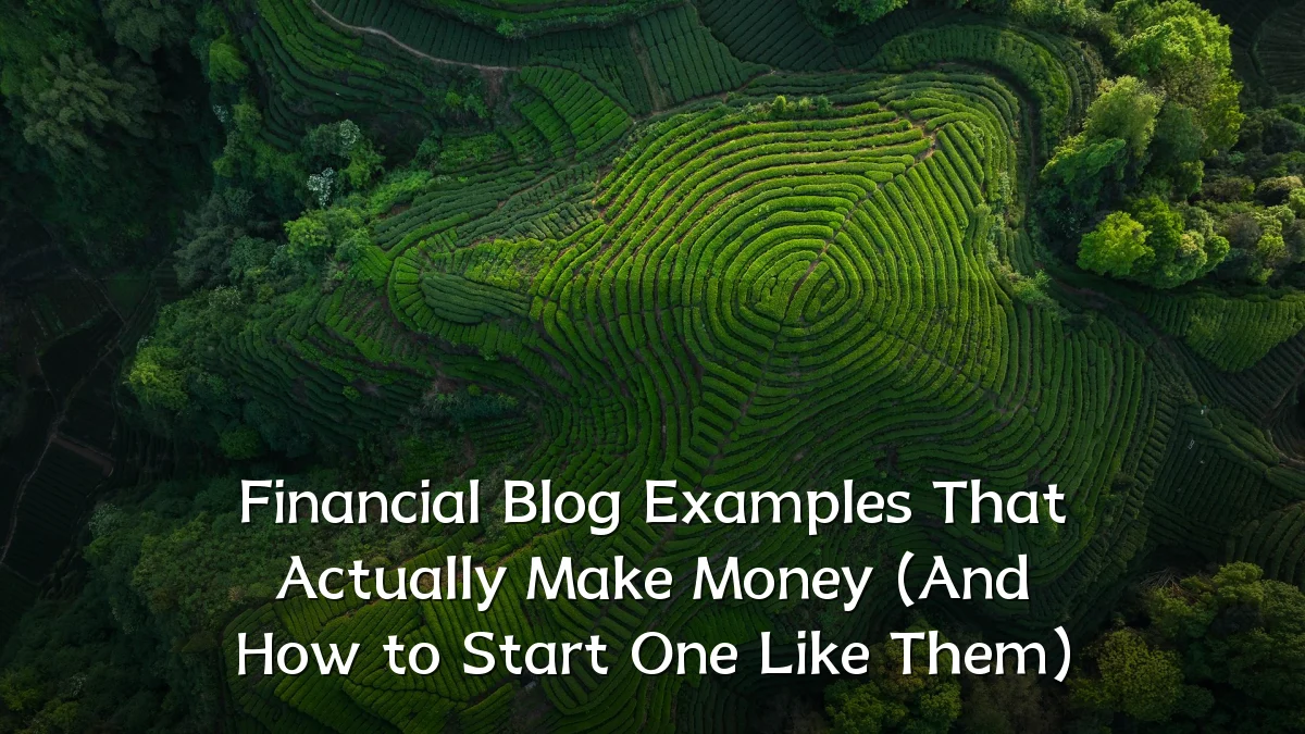 Financial Blog Examples That Actually Make Money (And How to Start One Like Them)