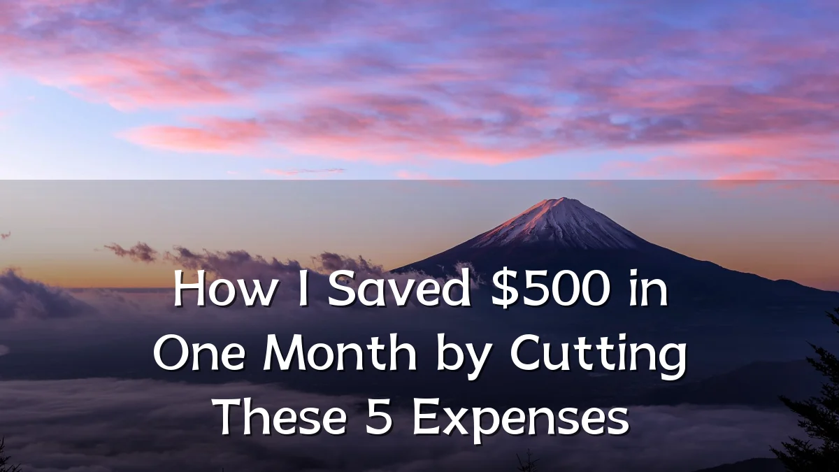 How I Saved $500 in One Month by Cutting These 5 Expenses