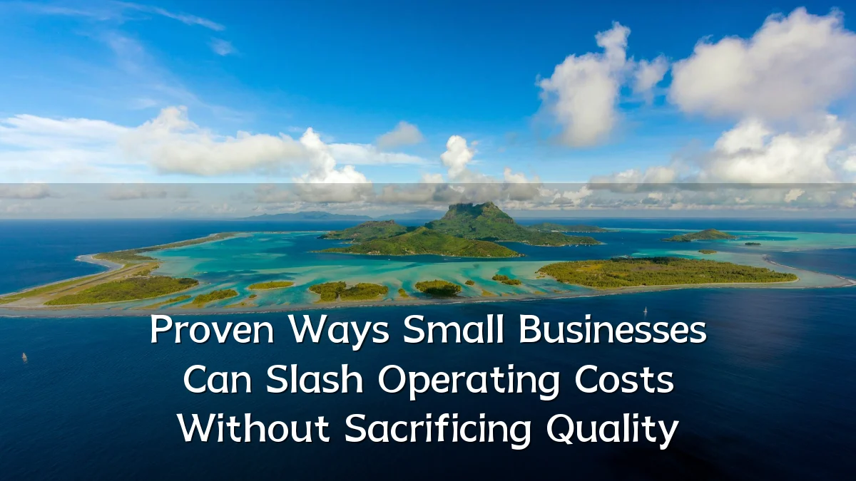 Proven Ways Small Businesses Can Slash Operating Costs Without Sacrificing Quality
